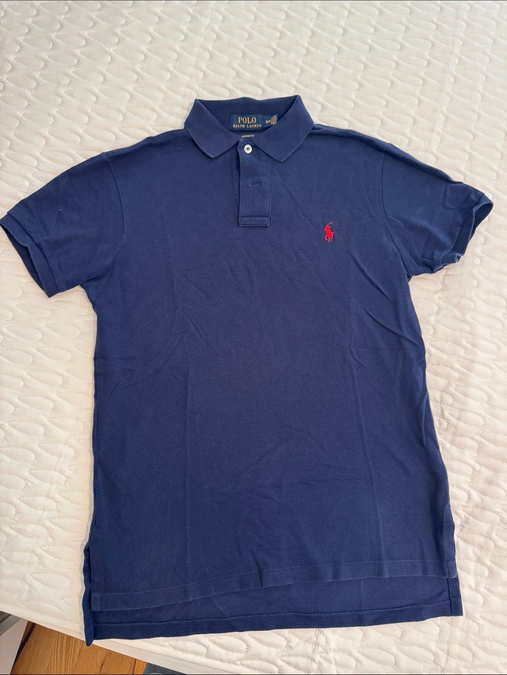 Polo by Ralph Lauren Navy Polo with Red Pony Embroidery